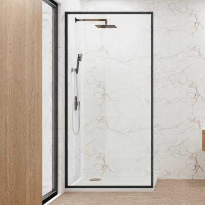 Picture of Alpha Walk in Panel (800x2200) - Black Matt