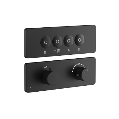 Picture of Exposed Part Kit of Cloud Touch Shower System - Black Matt