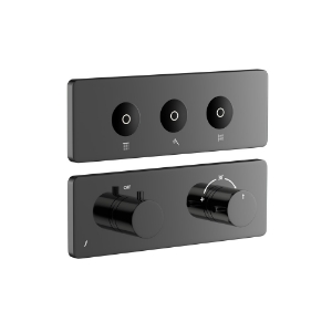 Picture of Exposed Part Kit of Cloud Touch Shower System - Black Chrome