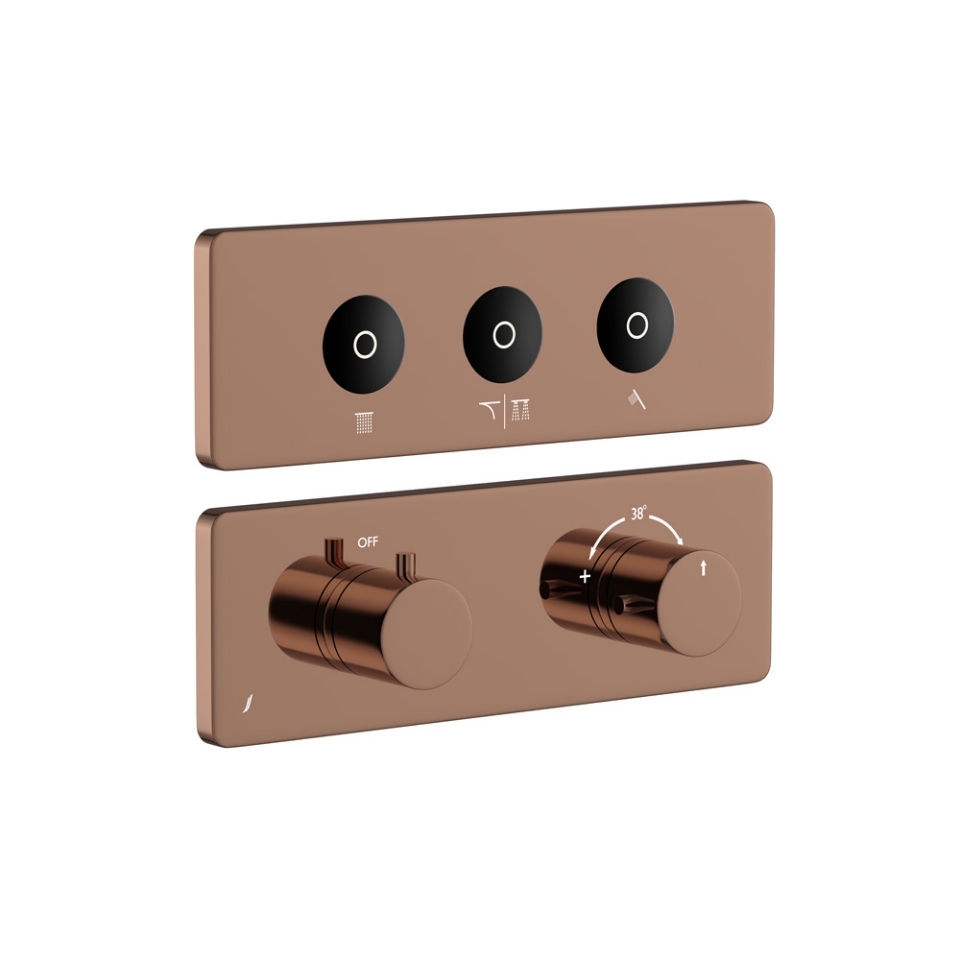 Picture of Exposed Part Kit of Cloud Touch Shower System - Blush Gold Bright PVD