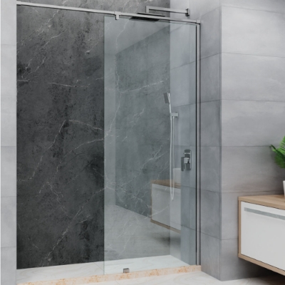 Picture of Crysta Bath Screen with Stabilizer - (Size: W:1200-1600; H:2000)