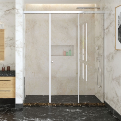 Picture of Optima-Sliding Bath Screen 3 Part - (Size: W:1501-2000; H:2000)