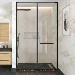 Picture of Optima-Openable Bath Screen 2 Part  - (Size: W:1600-2000; H:2100)