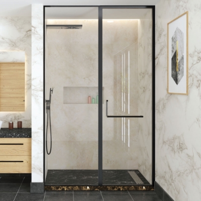 Picture of Optima-Openable Bath Screen 2 Part  - (Size: W:1600-2000; H:2100)