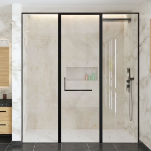 Picture of Optima-Openable Bath Screen 3 Part  - (Size: W:2801-3200; H:2100)