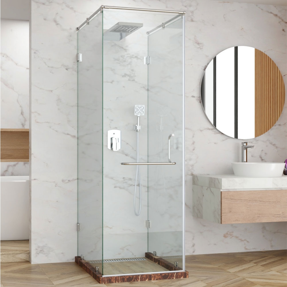Picture of Vesta 3 Part with 2 fixed glass - (Size: W:2800-3200; H:1950)