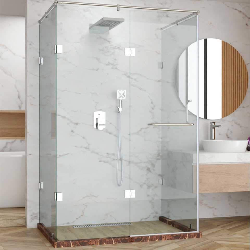 Picture of Vesta 4 Part with 3 fixed glass - (Size: W:2000-2400; H:1950)