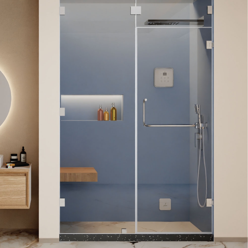Picture of Hydro 2 Part with 1 side fixed glass - (Size: W:1200-1600; H:2700)