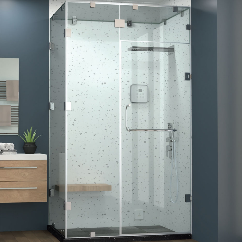 Picture of Hydro 3 Part with 1 fixed glass - (Size: W:2400-2800; H:2700)