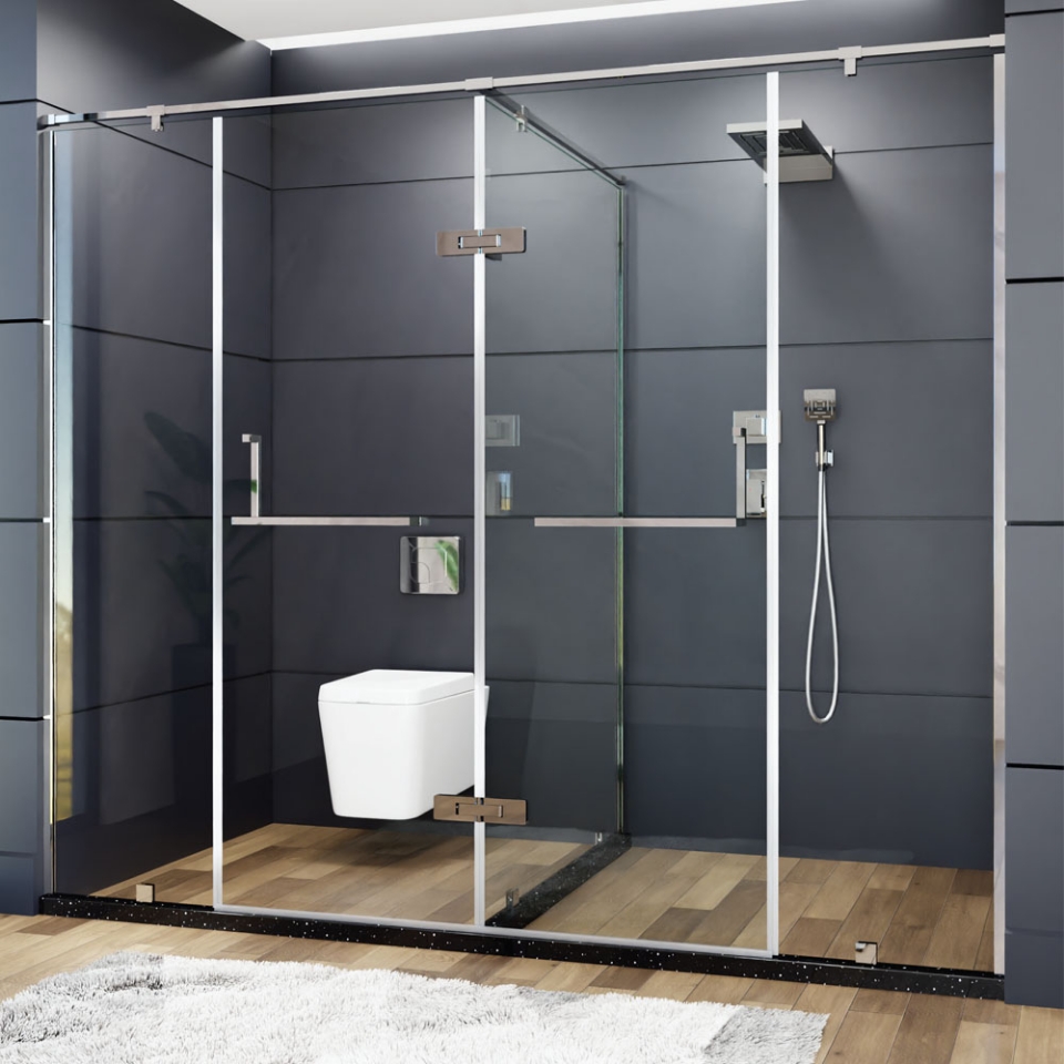 Picture of Stark-O Bath Screen 5 Part T type - (Size: W:3401-3800; H:2000)