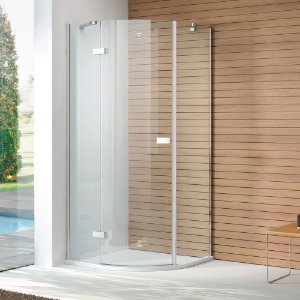 Picture of Vitro Classic 3 Part curved glass - (Size: W:1000 X 1000; H:1950)