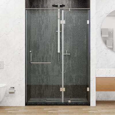 Picture of IARA  2 Part with door pivoting on the fixed panel -  (Size: W:800-1200; H:1950)