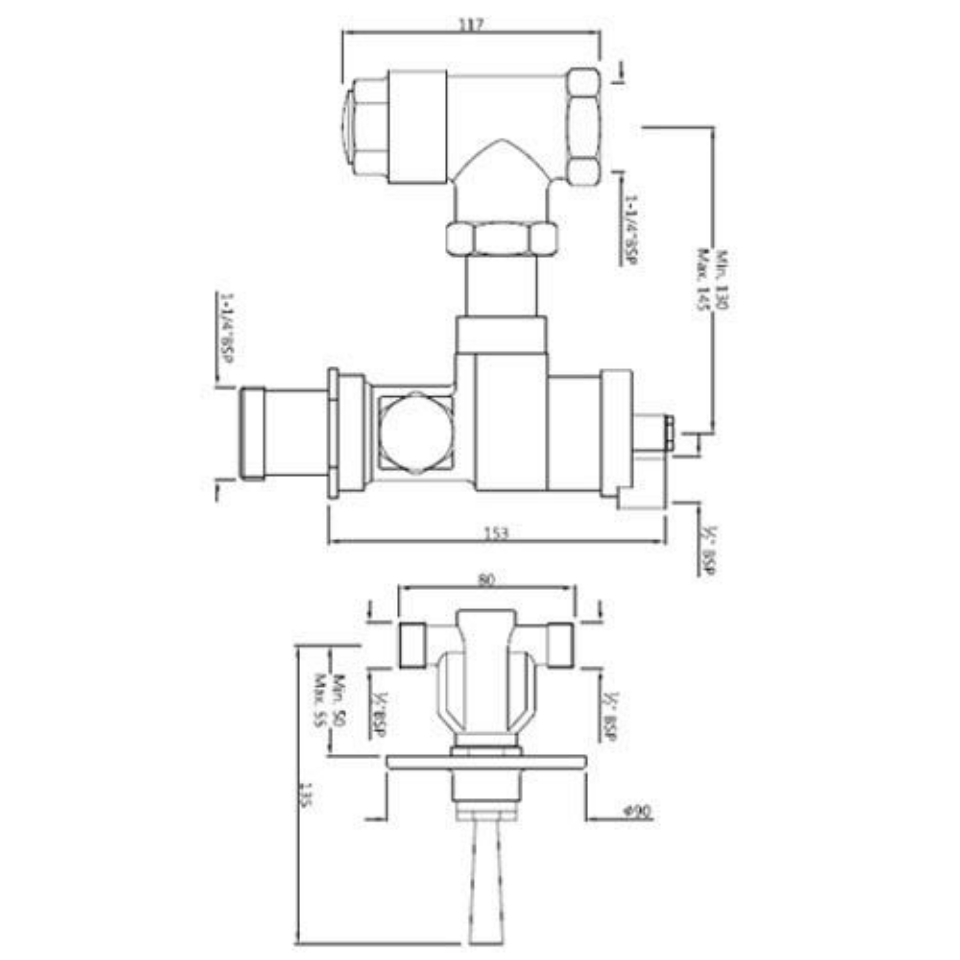 Remote Operated Flush Valve for Toilets Flushing System