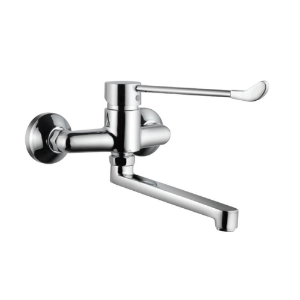 Picture of Single Lever Surgical Purpose Elbow Action Sink Mixer (Wall Mounted)