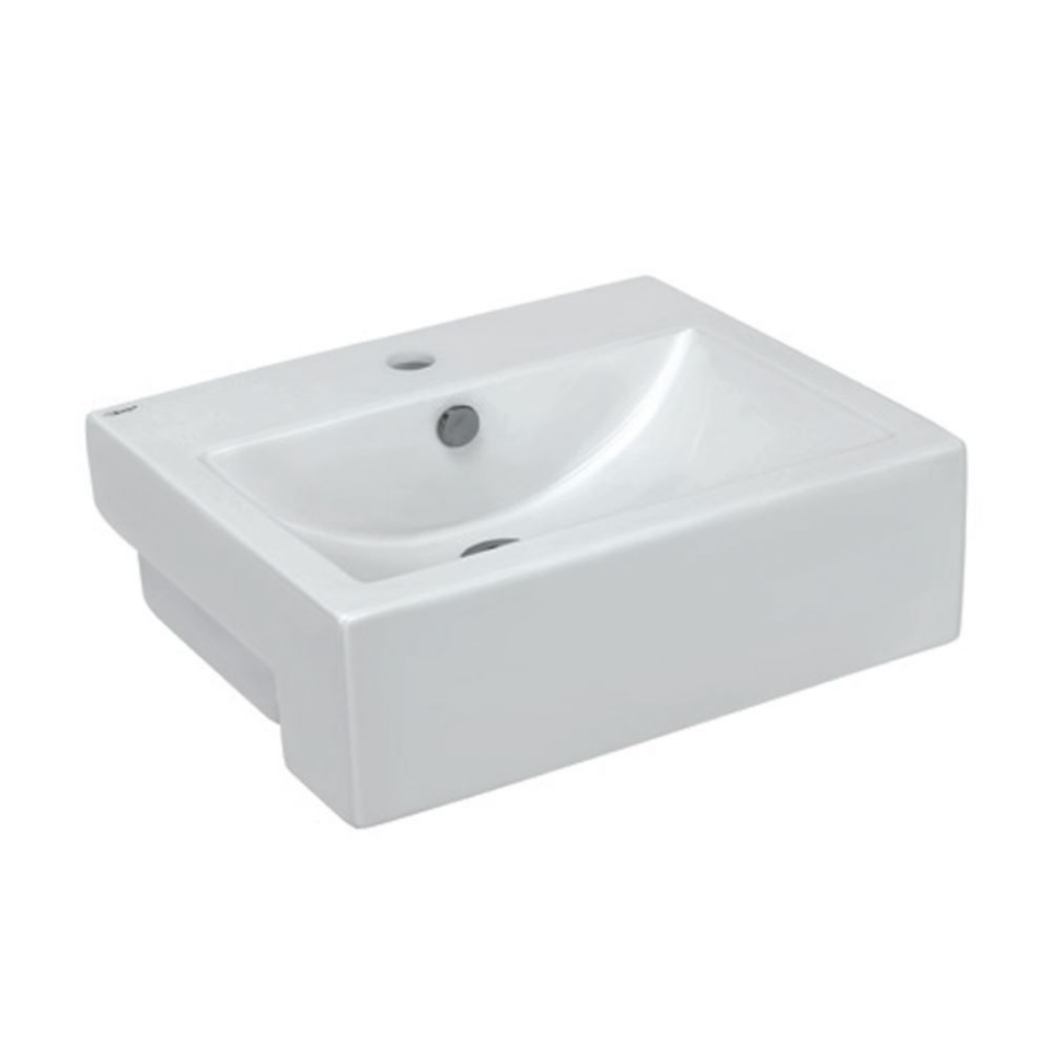 Designer Rectangle Shaped Semi-Recessed Wash Basin | Jaquar