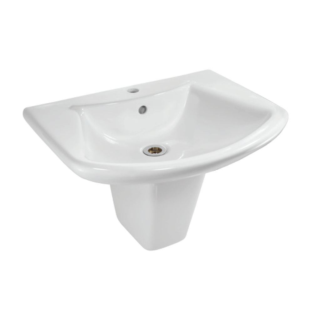 Lyric - Half Pedestal Wall Hung Toilet Wash Basin