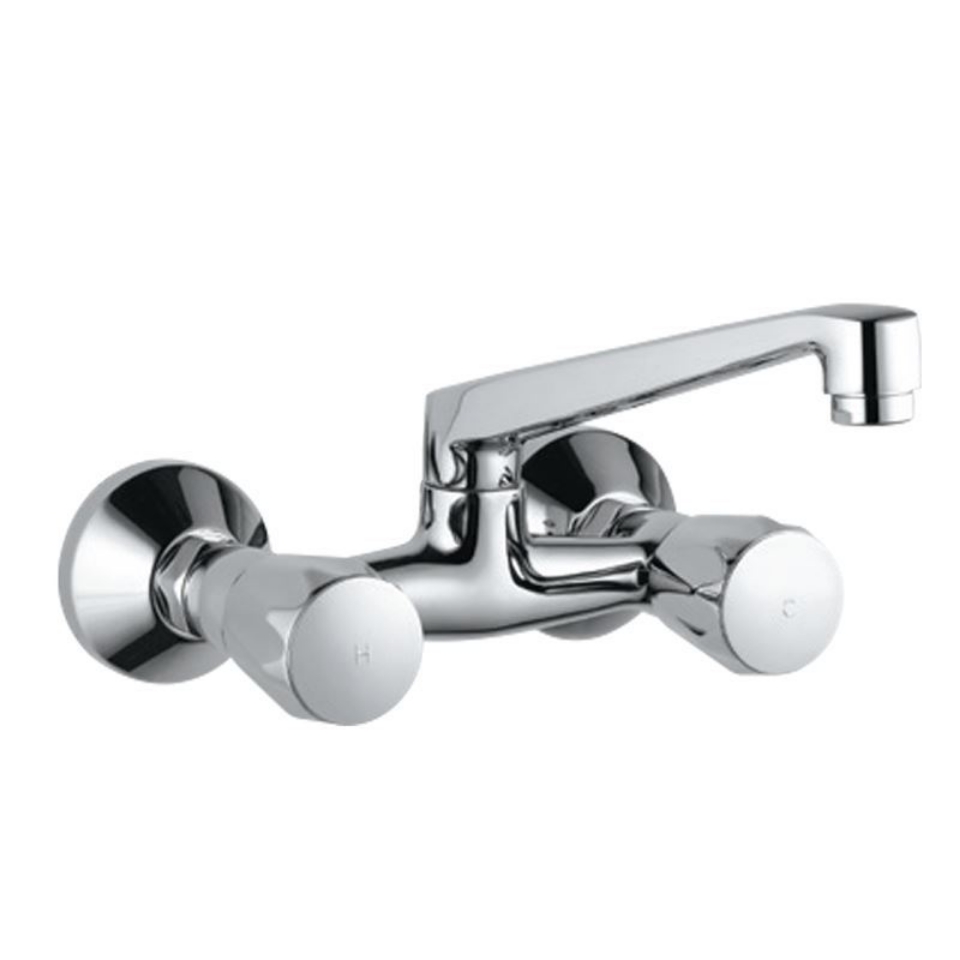 Continental Wall Mounted Sink Mixer with Swinging Spout |