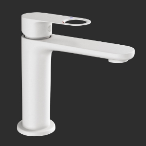 Picture of Single Lever Basin Mixer - White Matt