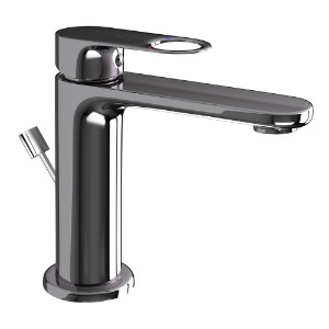 Picture of Single Lever Basin Mixer with Popup - Black Chrome