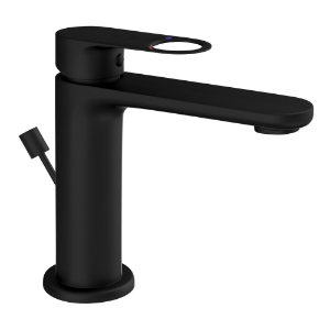 Picture of Single Lever Basin Mixer with Popup - Black Matt