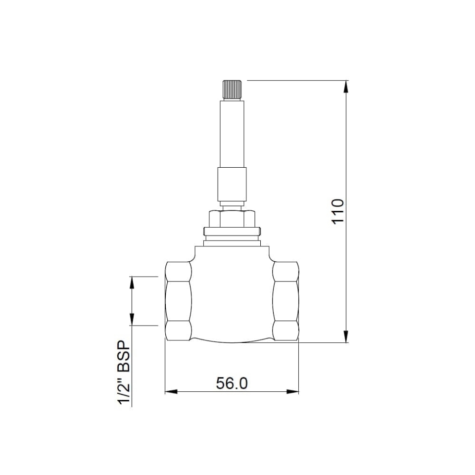 Jaquar Reduced Body of Concealed Stop Cock with Spindle Ext