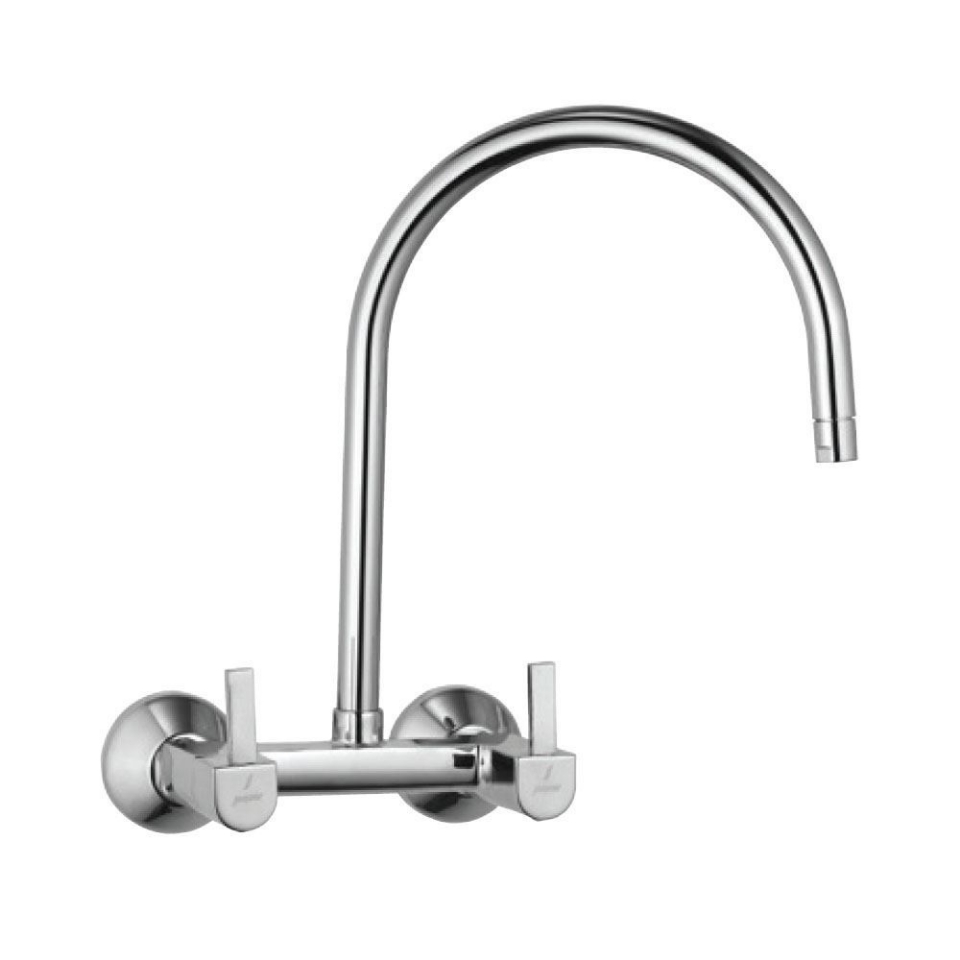 D Arc Double Lever Wall Kitchen Sink
