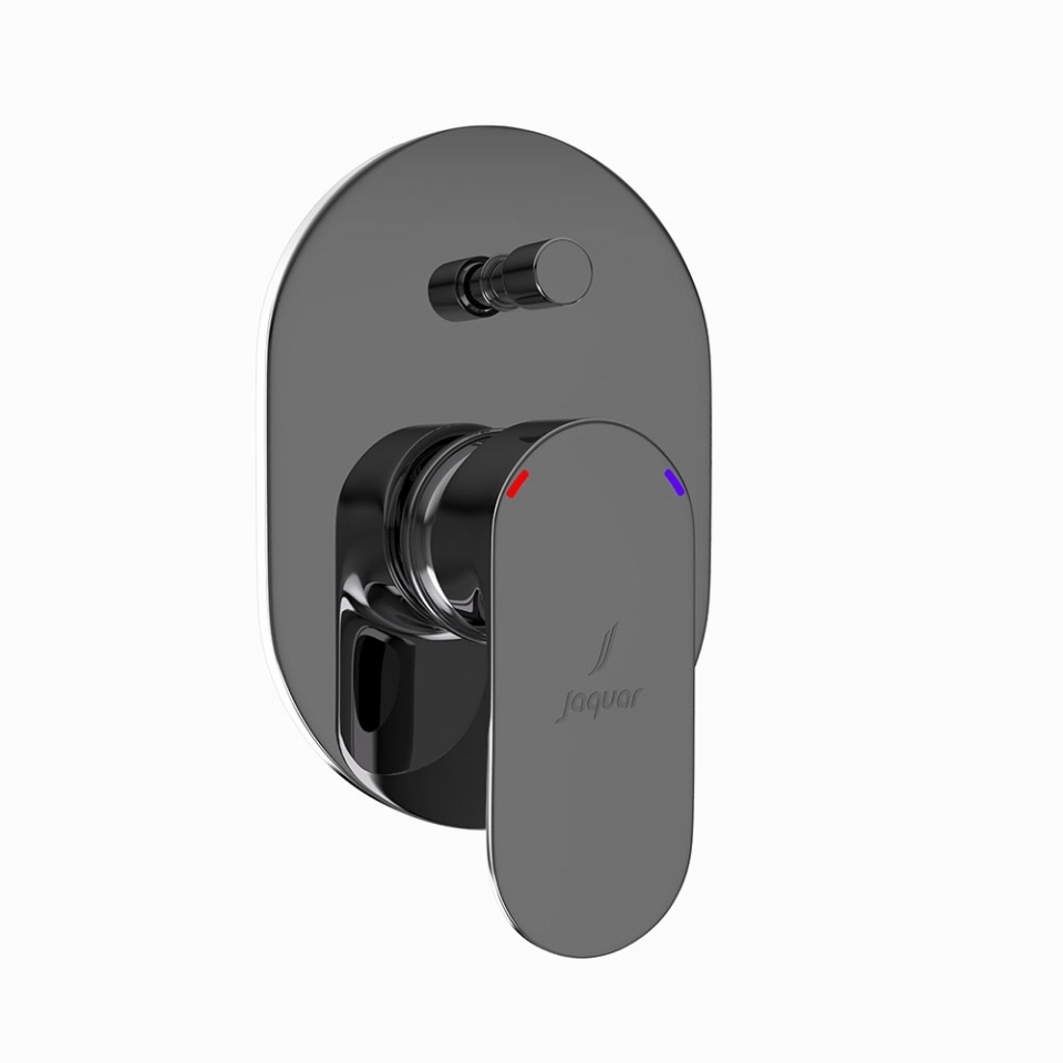 Picture of Single Lever Exposed Part Kit of Diverter - Black Chrome