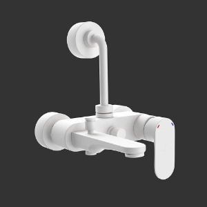 Picture of Single Lever Wall Mixer 3-in-1 System - White Matt