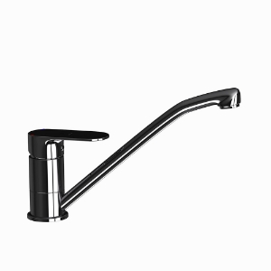 Picture of Single Lever Sink Mixer with Swinging Spout - Black Chrome