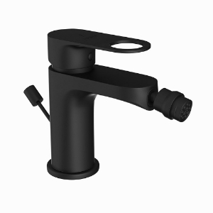 Picture of Single Lever 1-Hole Bidet Mixer with Popup Waste System - Black Matt