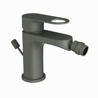 Picture of Single Lever 1-Hole Bidet Mixer with Popup Waste System -Graphite