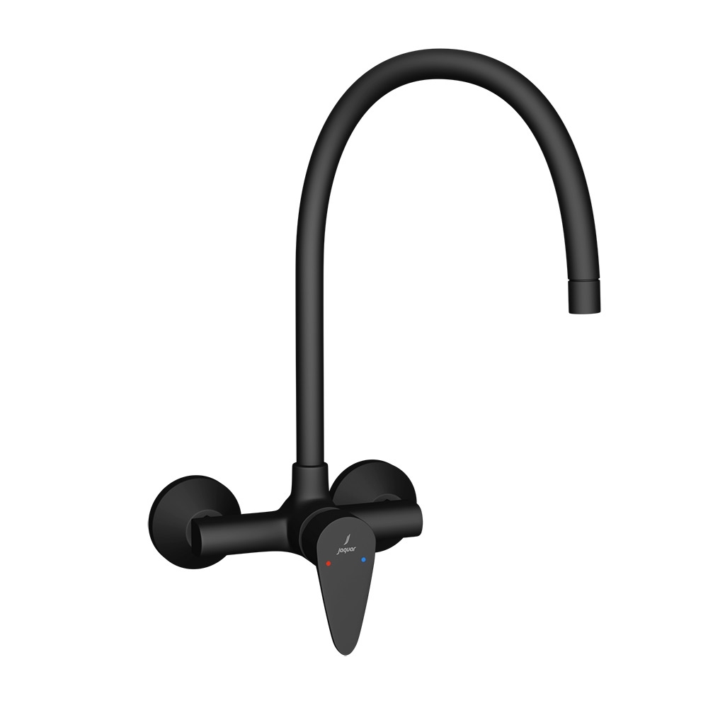 Vignette Black Matt Wall Sink Mixer