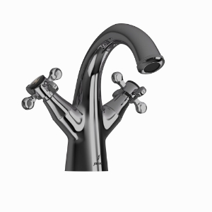 Picture of Central Hole Basin Mixer - Black Chrome