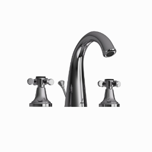 Picture of 3-Hole Basin Mixer with Popup Waste System - Black Chrome
