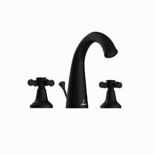 Picture of 3-Hole Basin Mixer with Popup Waste System - Black Matt