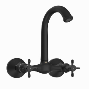 Picture of Sink Mixer with Short Swinging Spout - Black Matt
