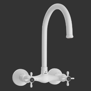 Picture of Sink Mixer with Regular Swinging Spout - White Matt