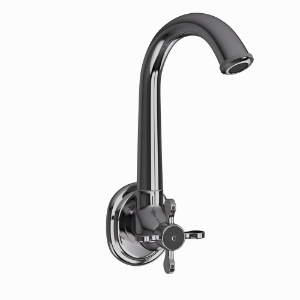 Picture of Sink Cock with Regular Swinging Spout - Black Chrome