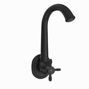 Picture of Sink Cock with Regular Swinging Spout - Black Matt