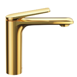 Picture of Single Lever Extended Basin Mixer - Gold Bright PVD