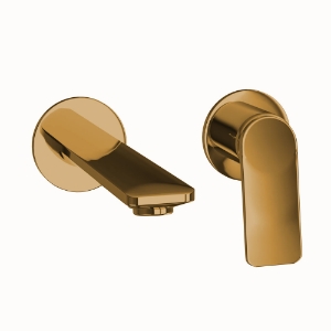 Picture of Exposed Parts kit of Single Lever Basin Mixer Wall Mounted - Gold Bright PVD