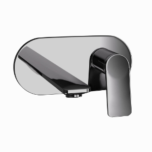 Picture of Exposed Part Kit of Single Lever Basin Mixer Wall Mounted - Black Chrome
