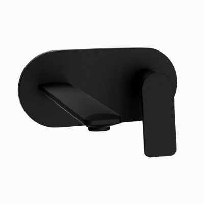 Picture of Exposed Part Kit of Single Lever Basin Mixer Wall Mounted - Black Matt