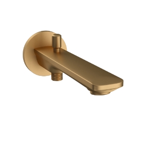 Picture of Bathtub Spout with Button Attachment - Gold Matt PVD