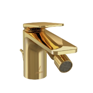 Picture of Single Lever 1-Hole Bidet Mixer with Popup Waste System - Gold Bright PVD
