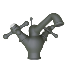 Picture of Central Hole Basin Mixer with popup waste - Graphite