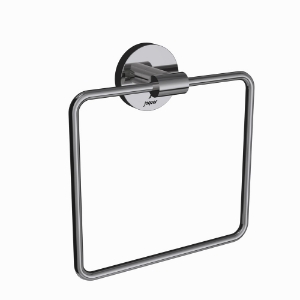 Picture of Towel Ring Square with Round Flange - Black Chrome