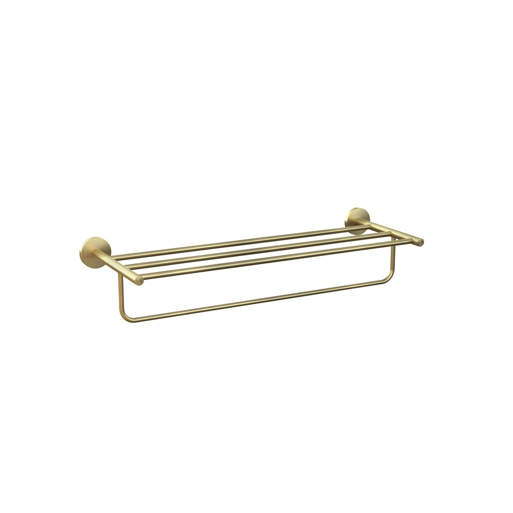 Continental Bathroom Towel Rack with Lower Hanger 600mm JAQUAR
