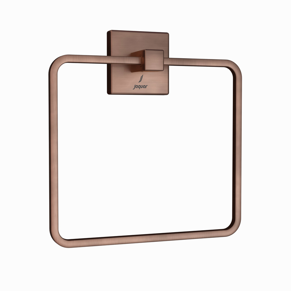 Kubix Prime Square Towel Ring Toilet Accessories JAQUAR