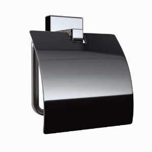 Picture of Toilet Roll Holder with Flap - Black Chrome